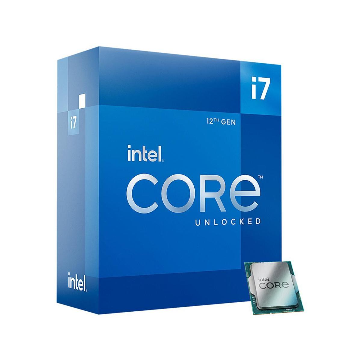 Intel Core i7-12700K 12TH Gen LGA1700, 12 Cores (8P+4E) , 20 Threads Up To 5.0 GHz Intel Core i7-12700K 12TH Gen LGA1700, 12 Cores (8P+4E) , 20 Threads Up To 5.0 GHz